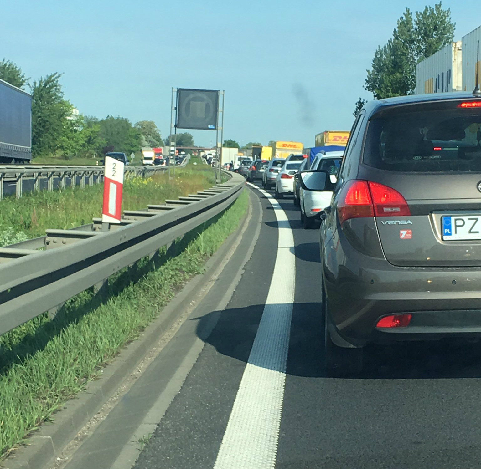 Zderzenie ciężarówek na S11- korek w stronę Poznania!