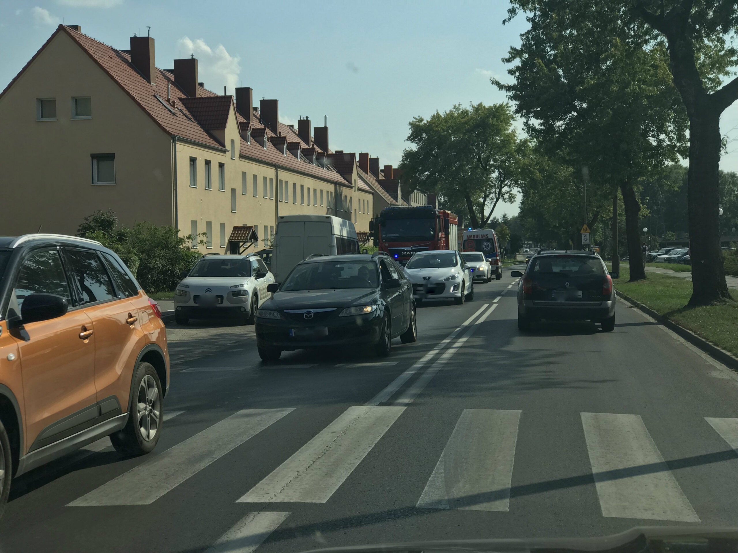 Potrącenie rowerzysty na ul. Opolskiej