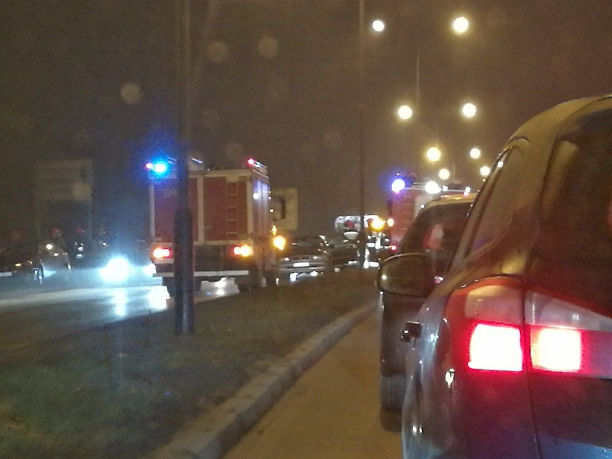 Zderzenie pięciu samochodów na ul. św. Wawrzyńca