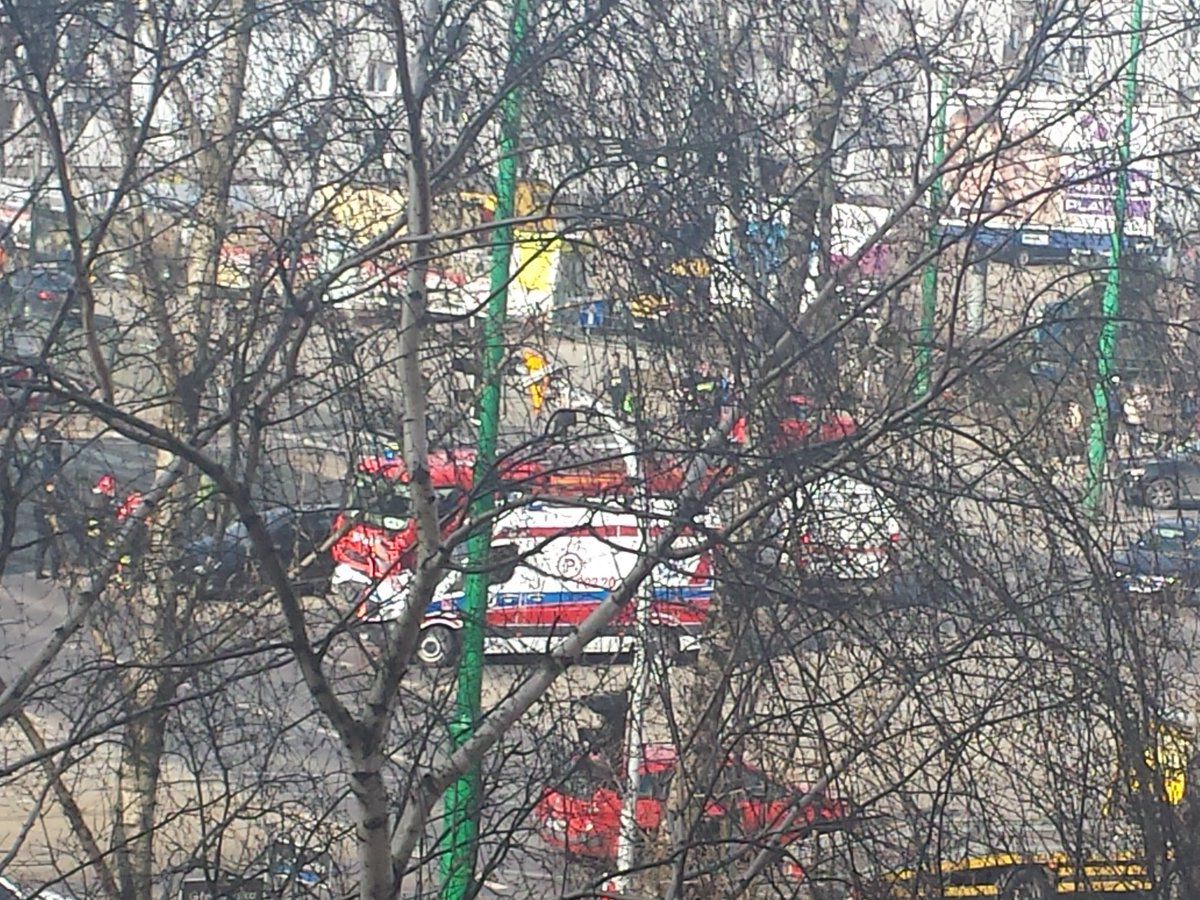 Wypadek na skrzyżowaniu ulic Hemtańska i Głogowska