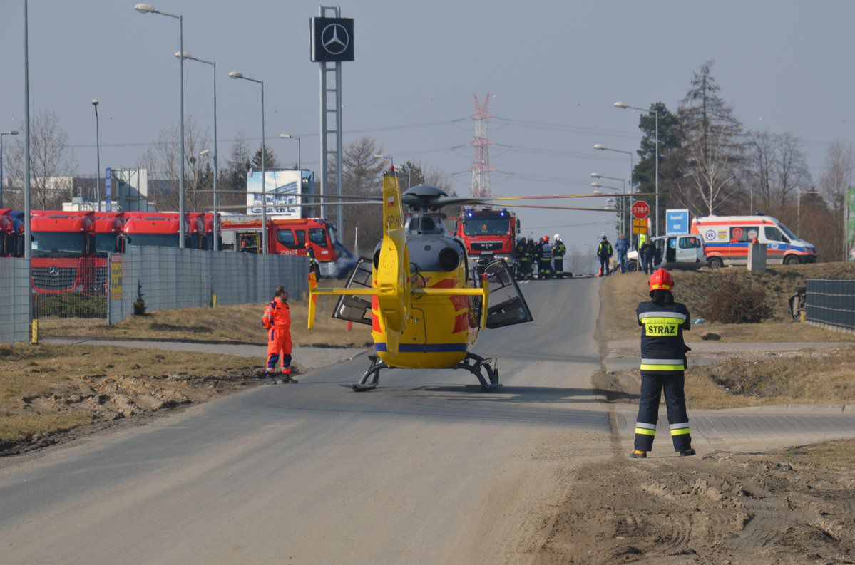 Kilka osób rannych w wypadku w Komornikach