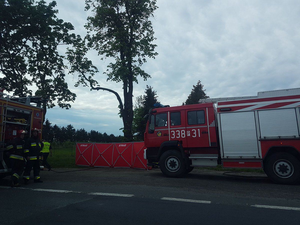 Wypadek śmiertelny na DK92 w Tarnowie Podgórnym. Utrudnienia w ruchu w kierunku Poznania