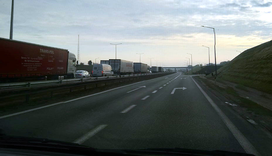 Awaria TIRa na autostradzie A2, utrudnienia w kierunku Warszawy