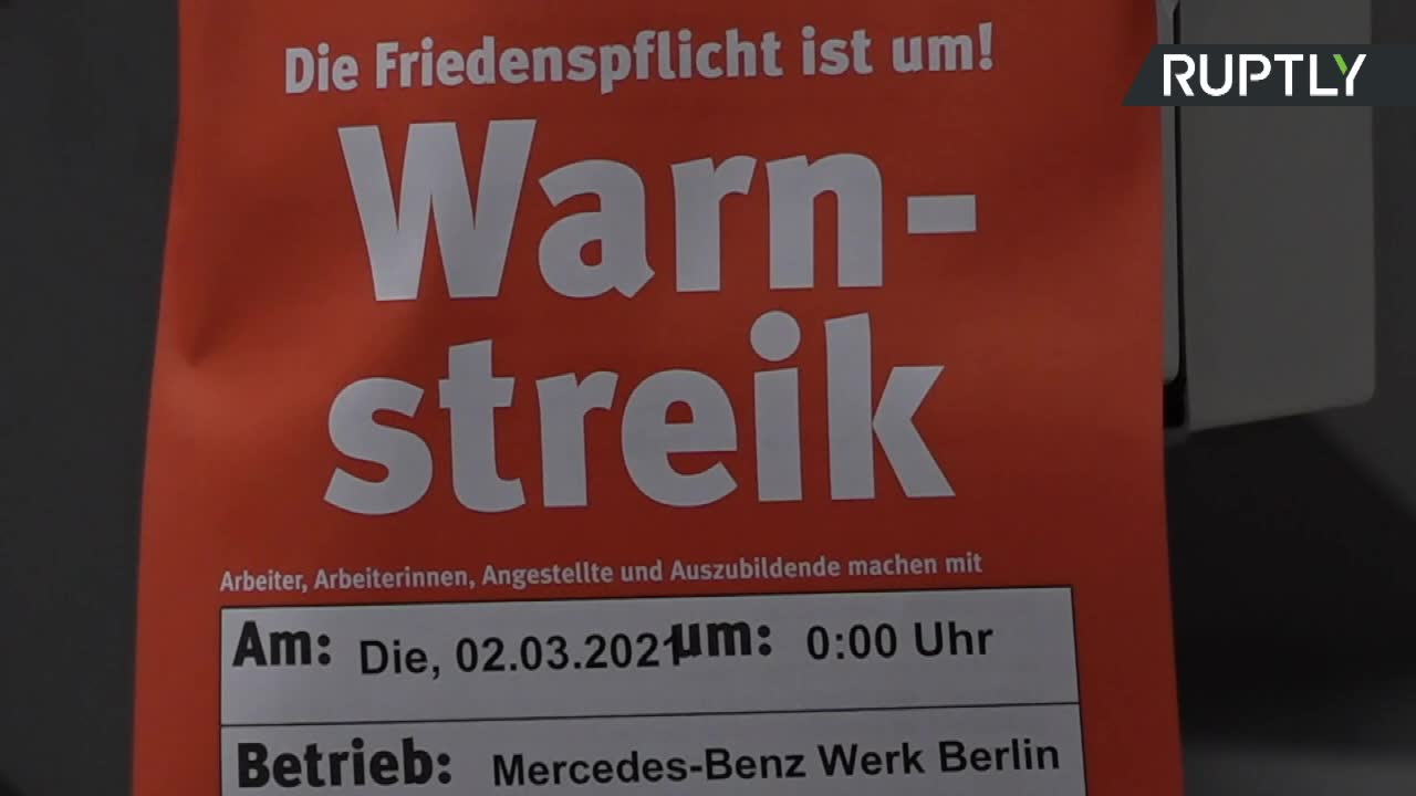 Pracownicy koncernu Daimlera protestowali w Berlinie