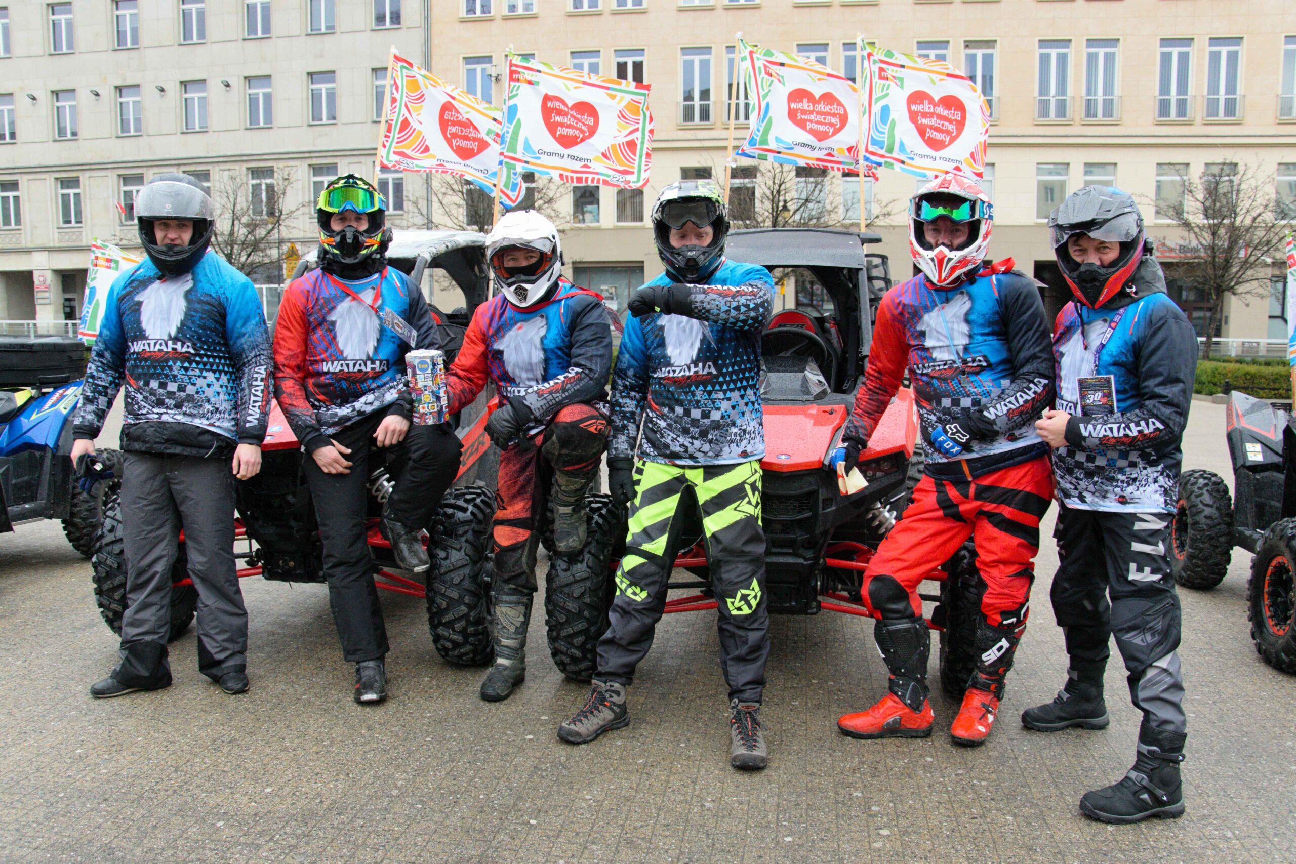 Grupa Wataha Racing Team przejechała przez Poznań kwestując na rzecz WOŚP
