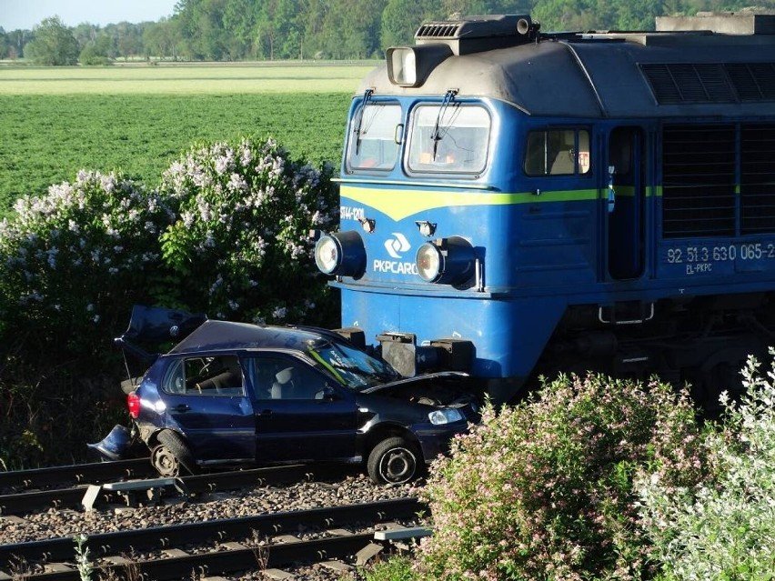 Zderzenie samochodu z pociągiem