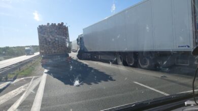 Zderzenie ciężarówek na A2 – korki na poznańskim odcinku autostrady