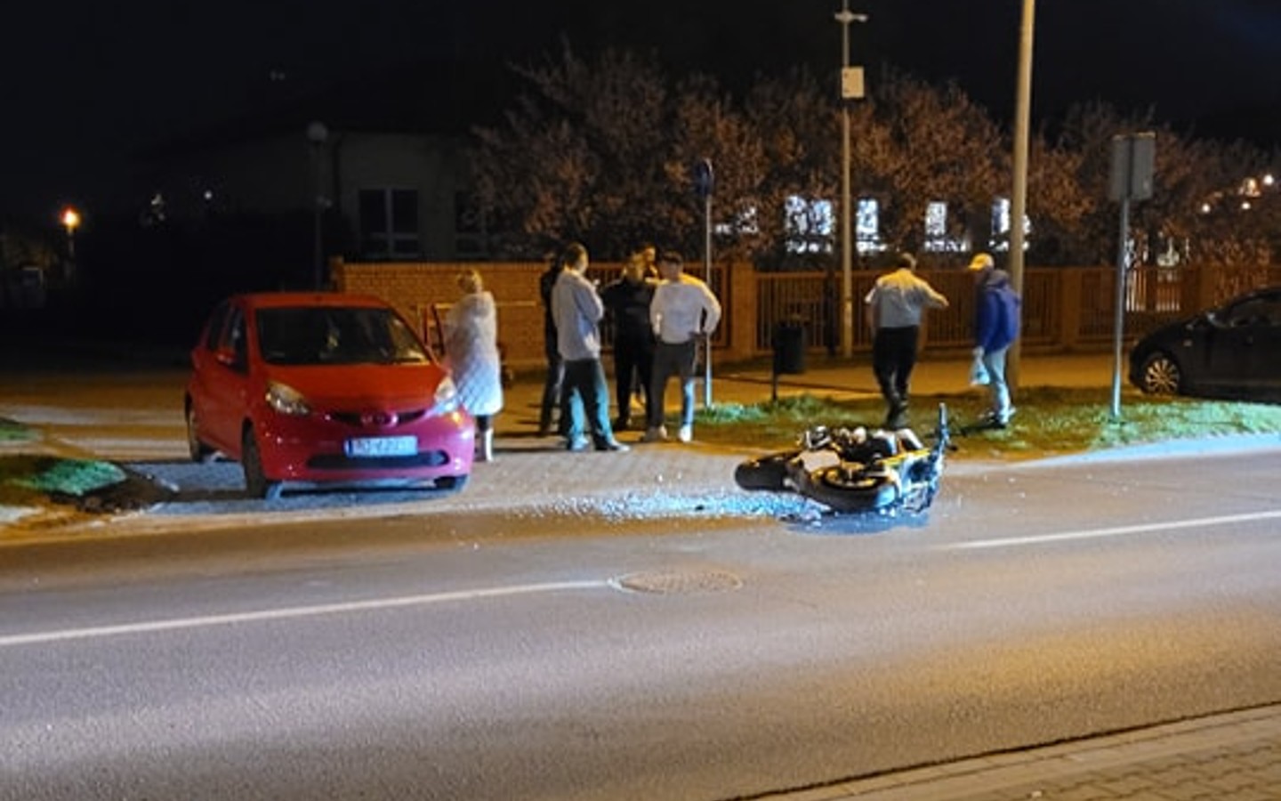 Zderzenie samochodu z motocyklem w Zalasewie