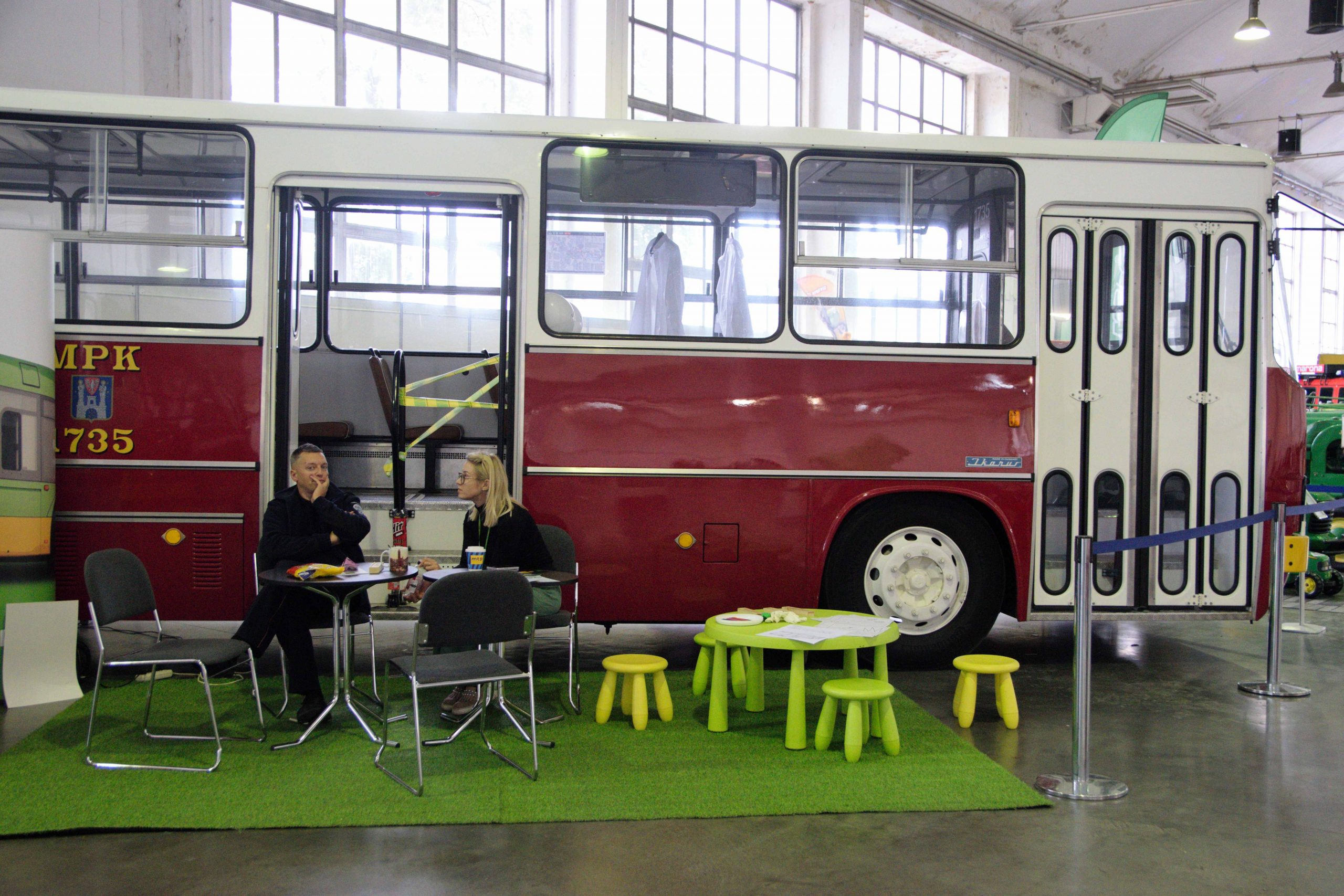 Historyczne autobusy MPK Poznań na Retro Motor Show
