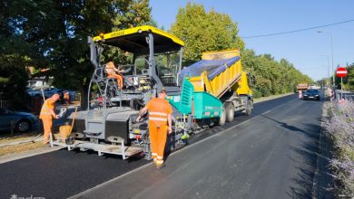 Poniedziałkowe prace drogowe